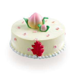 Longevity Peach Cream Cake