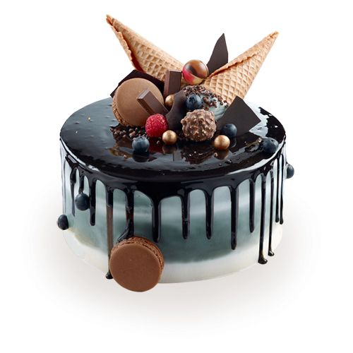 Waffle Cone Drip Cake