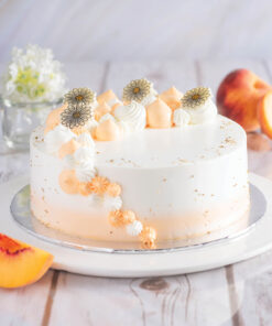 Chamomile Peach Cake