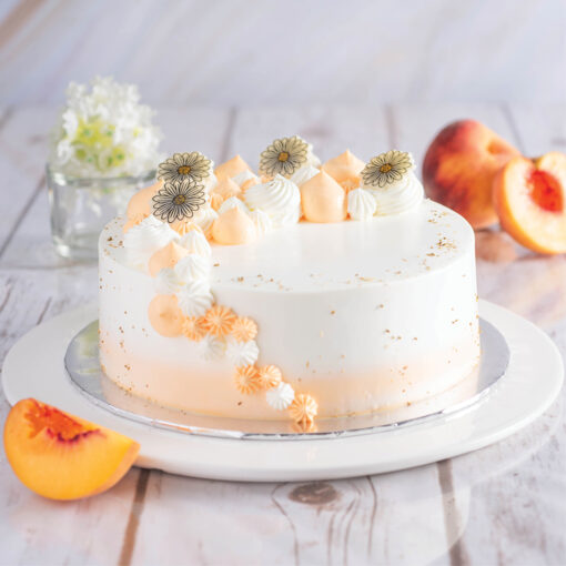 Chamomile Peach Cake