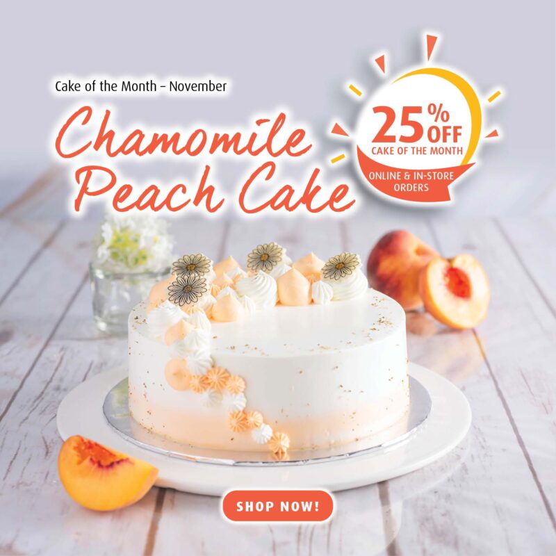 Chamomile Peach Cake Banner2