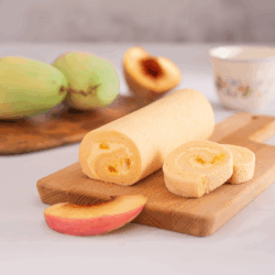 Mango Peach Swiss Roll