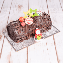 <strong style="color:#CC0000;">Chocolate Praline Log Cake</strong>