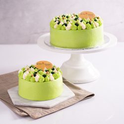Pandan Coconut Cake