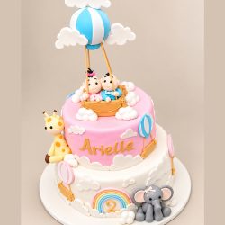 Hot Air Balloon Birthday Cake