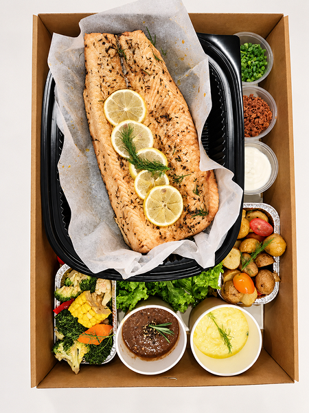 Lemon Herb Salmon Platter
