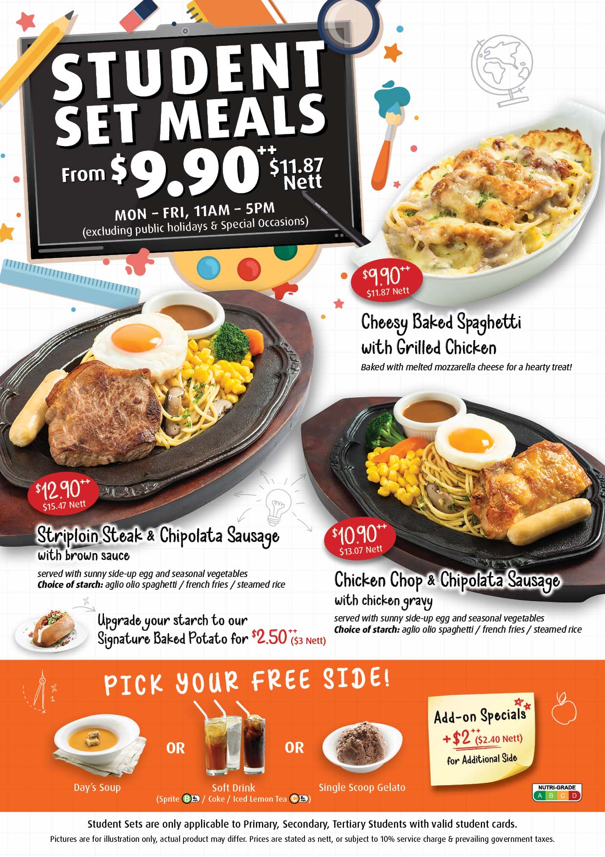 Student Set Meals (Oct 2025)