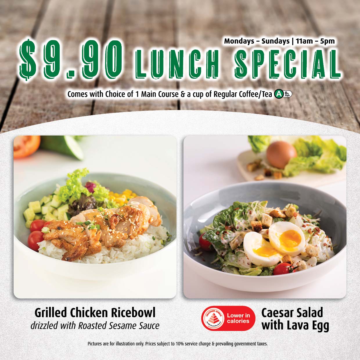 $9.90 Lunch Special