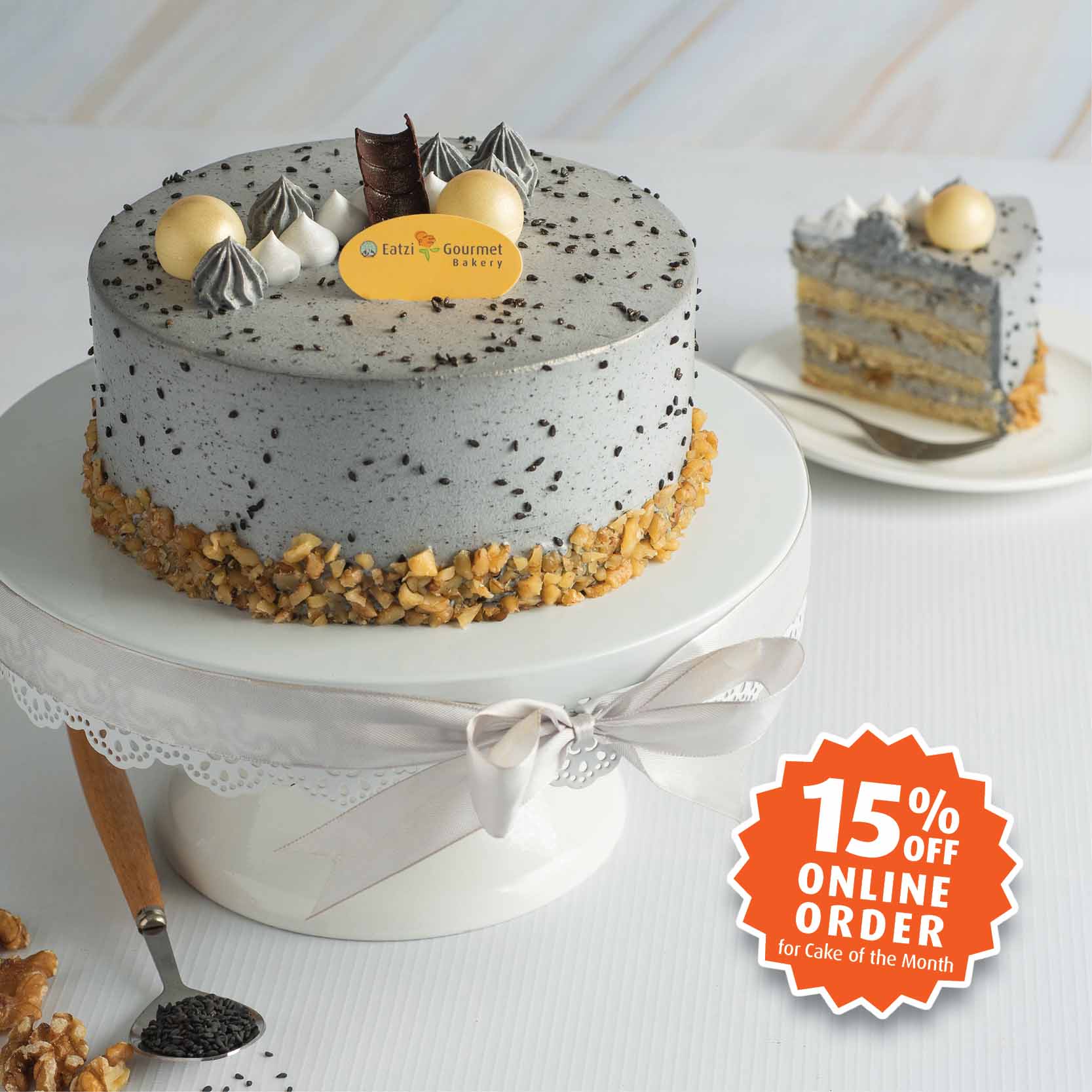 COM - Black Sesame Walnut Cake