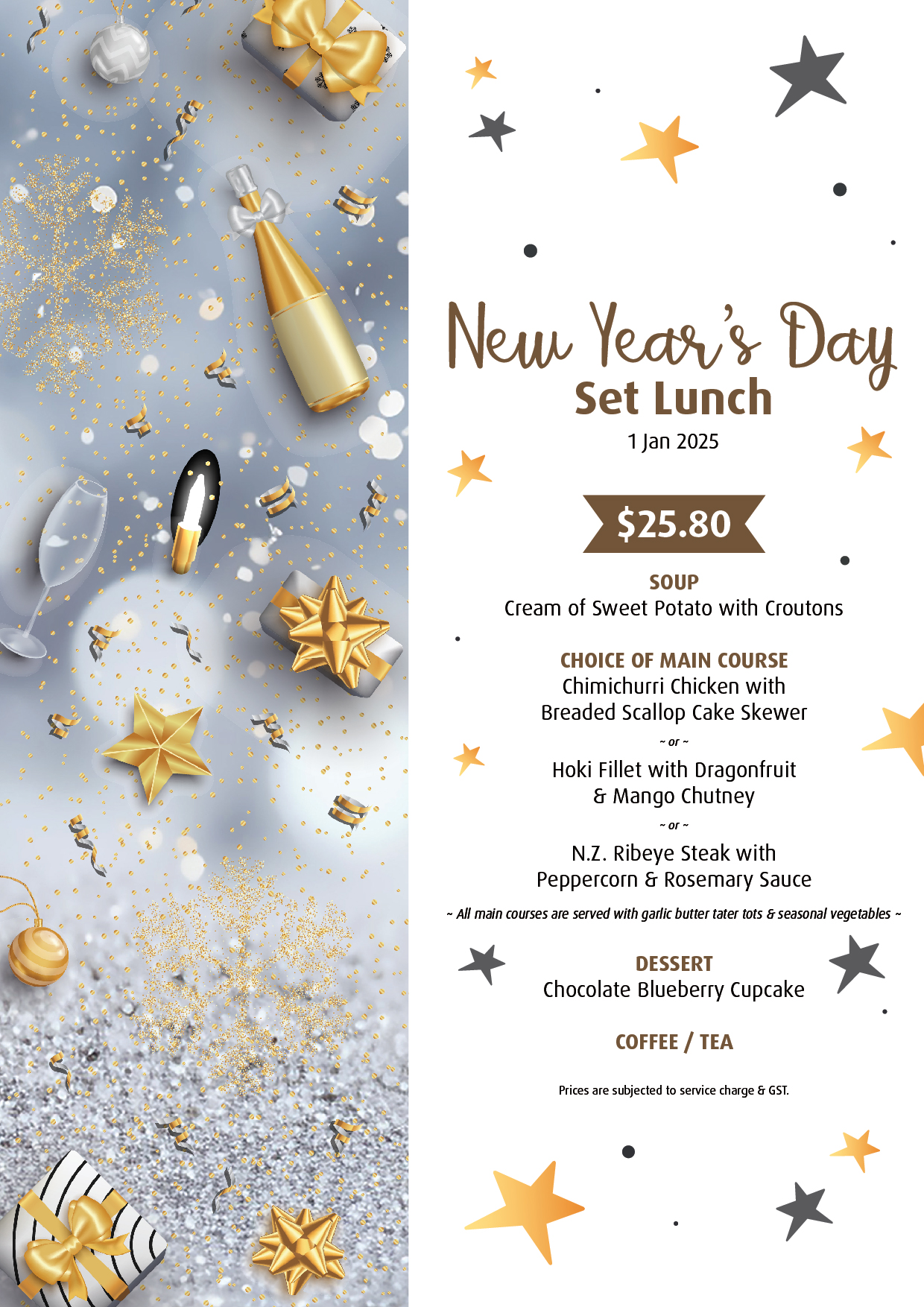 New Year's Day Set Lunch