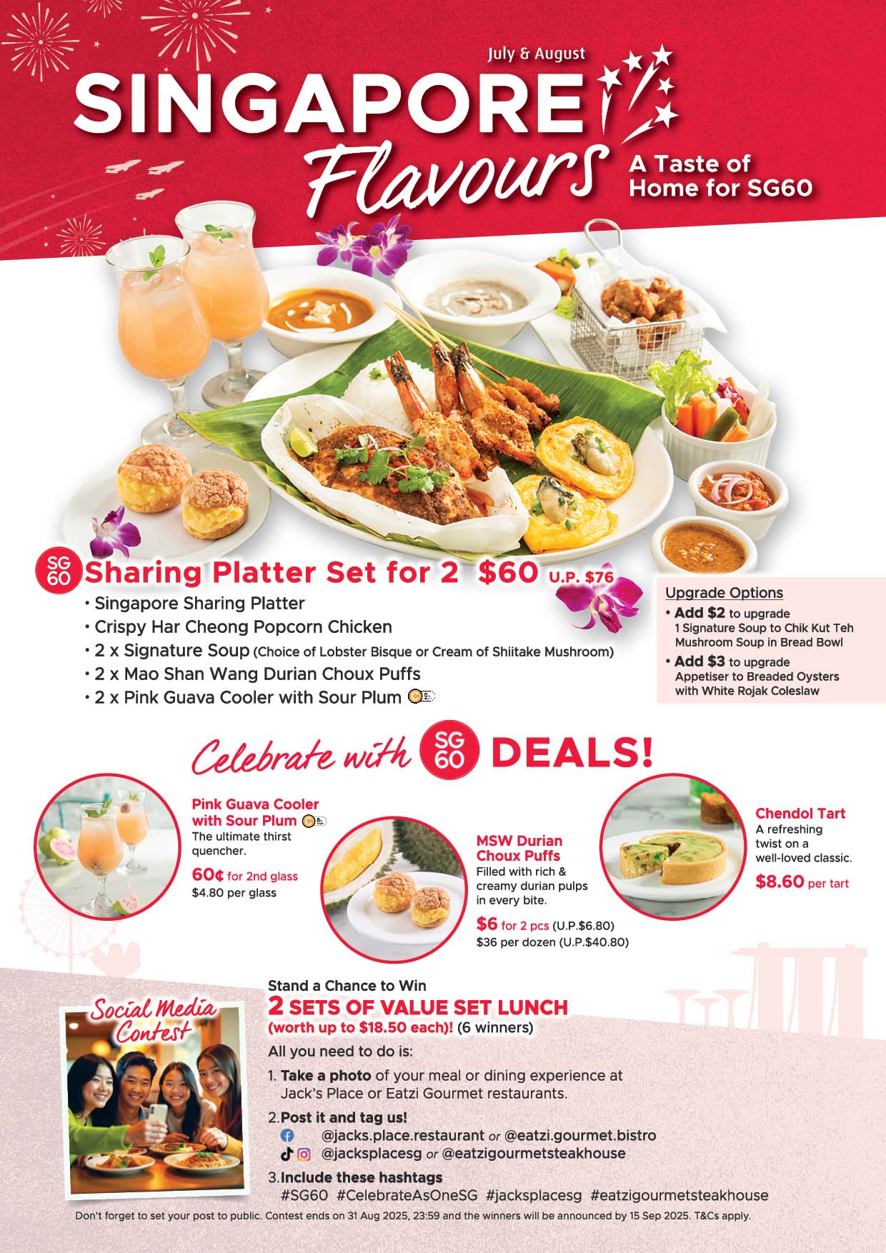 Singapore Flavours Menu