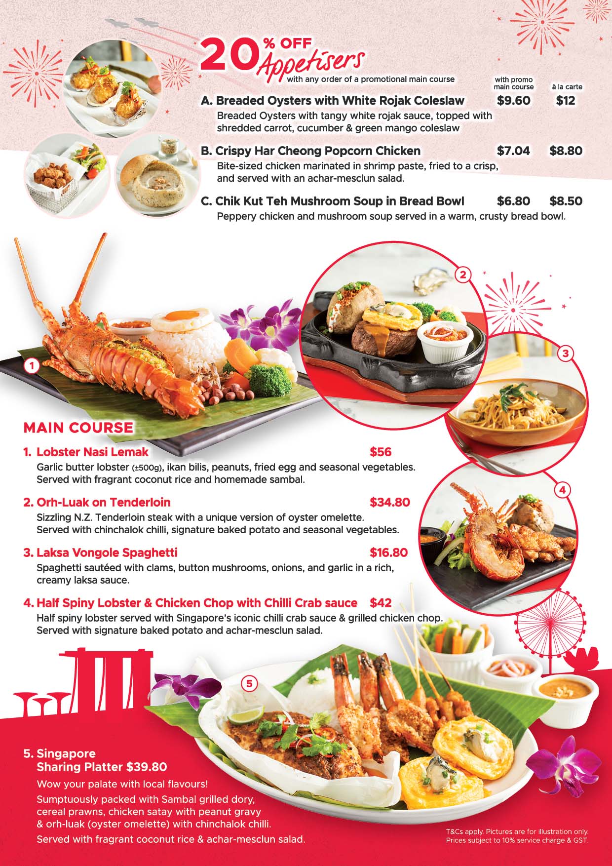 Singapore Flavours Menu