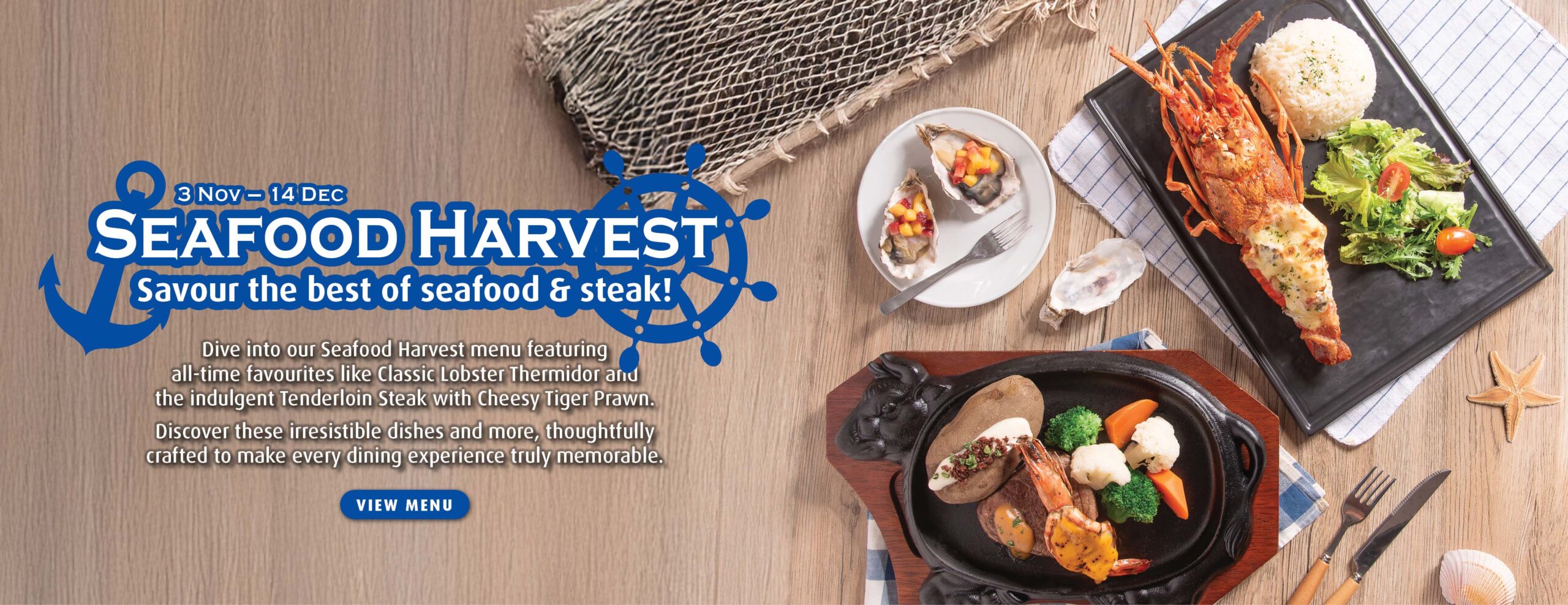 Seafood Harvest Banner